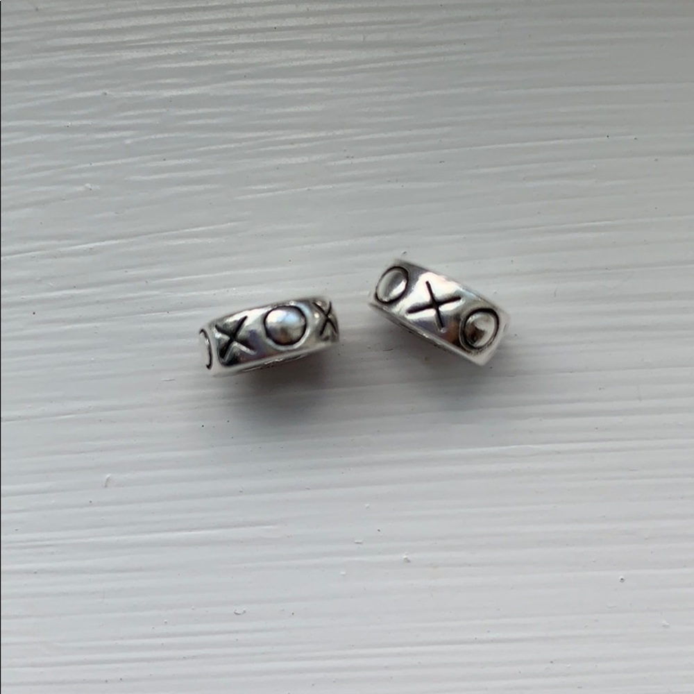 Set of 2 “xo” Chamilia spacer charms fits Pandora